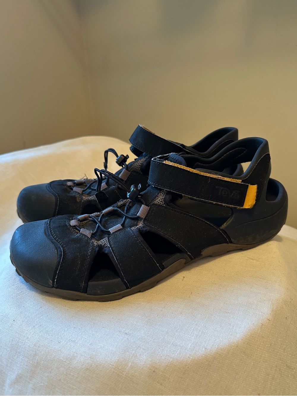 Teva Flintwood Men's Sport Sandals Black Closed Toe Gorpcore Fisherman Hiking 12